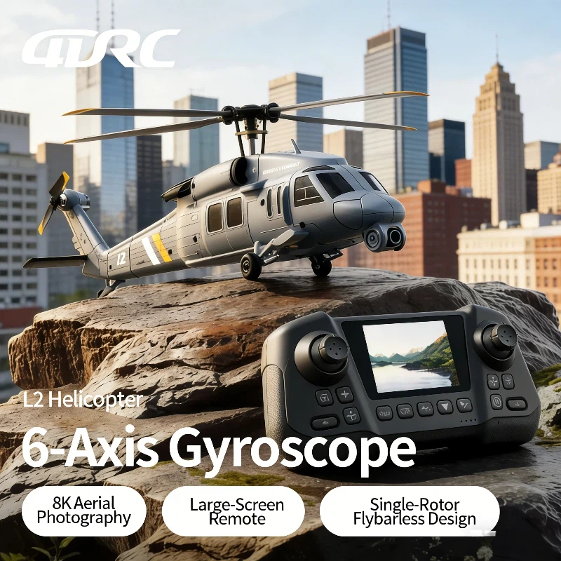 4DRC L2 Apache RC Fighter Heli - Rc Helicopter Single Rotor 评论和价格