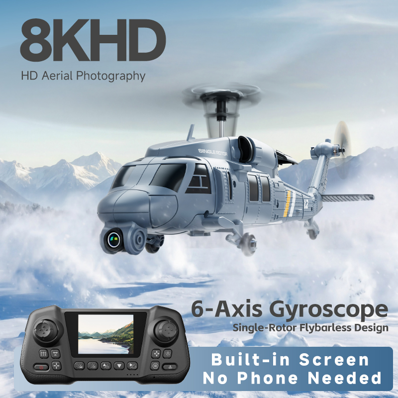 4DRC L2 Apache RC Fighter Heli - Rc Helicopter Single Rotor 评论和价格