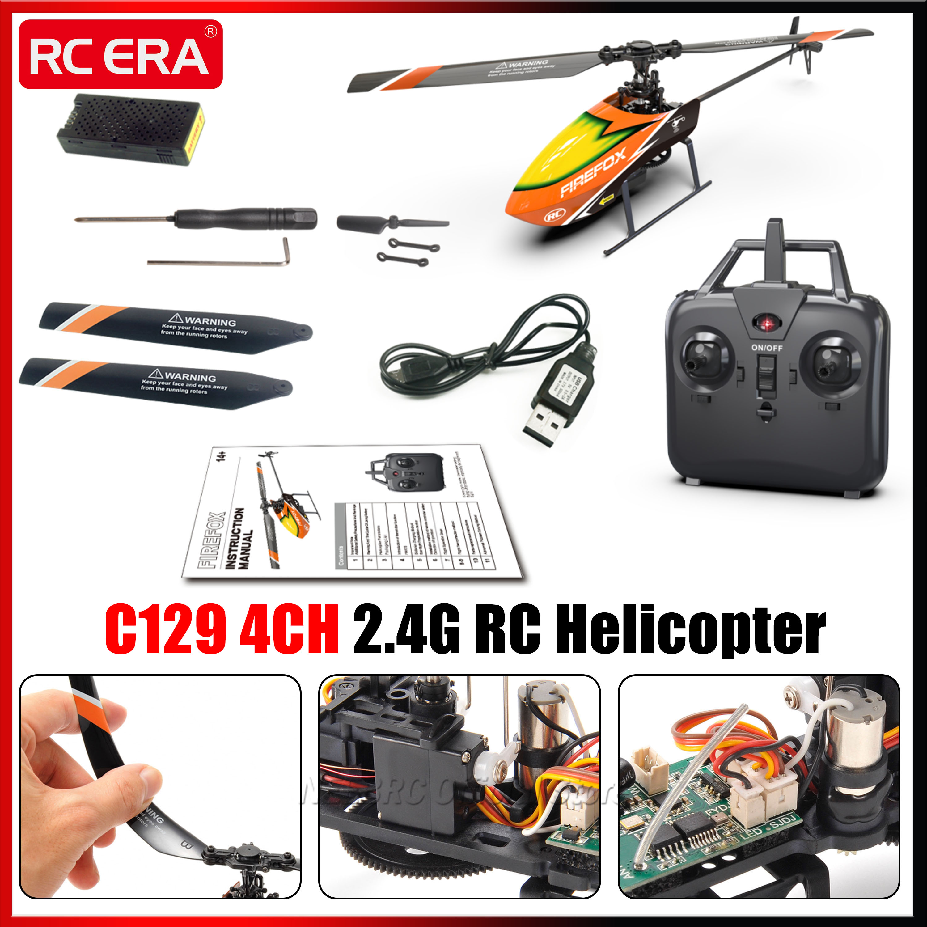 C129 4CH 2.4G RC Helicopter RT - Rc Helicopter Single Rotor 评论和价格
