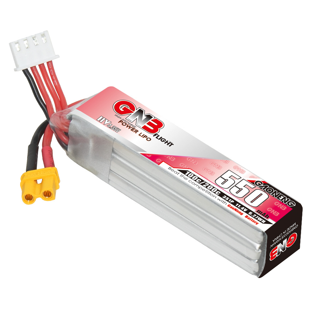 GNB HV 11.4V 550mAh 100C/200C  - Rc Helicopter Coaxial 评论和价格