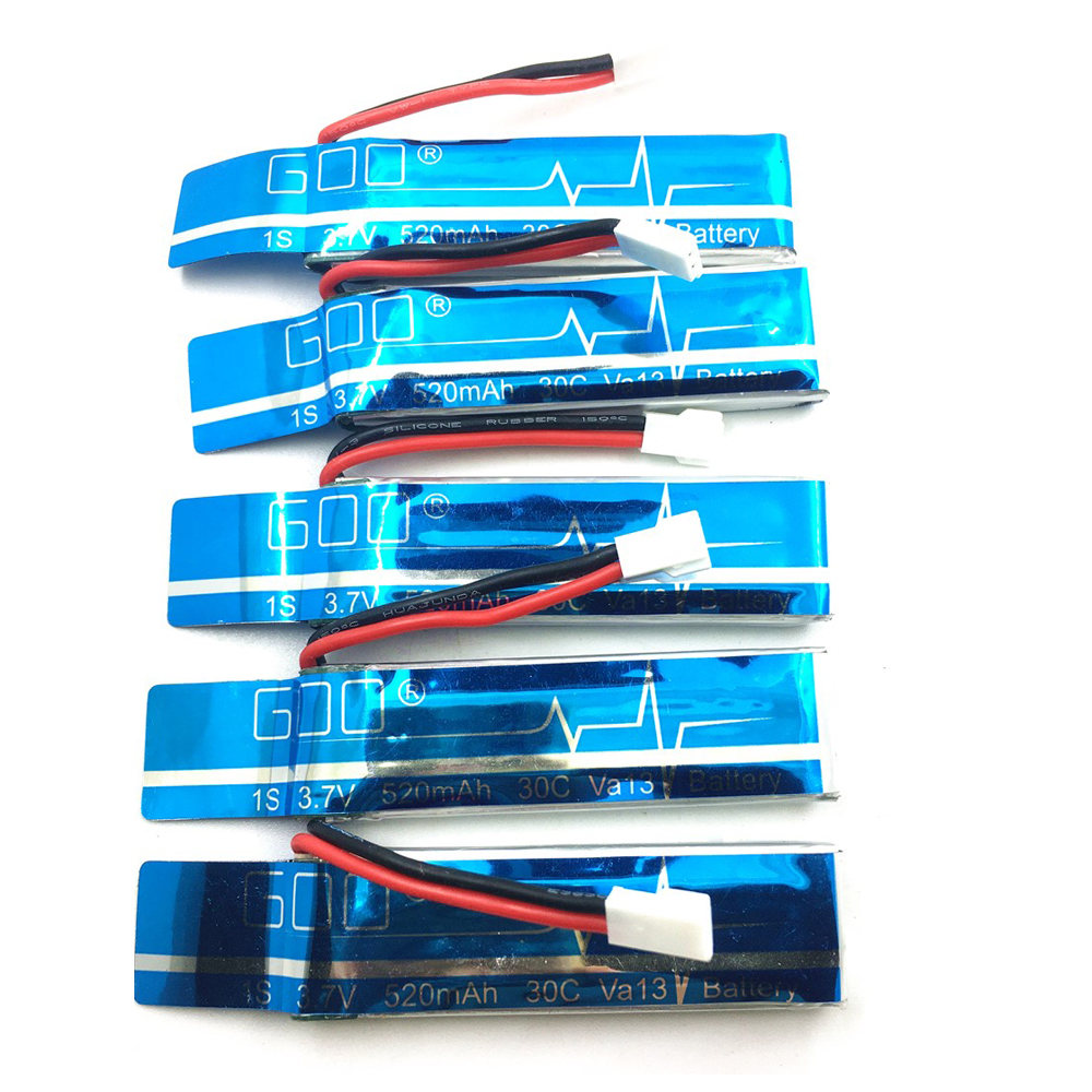 5PCS 3.7V 520mAh 30C Upgraded  - Rc Helicopter Coaxial 评论和价格