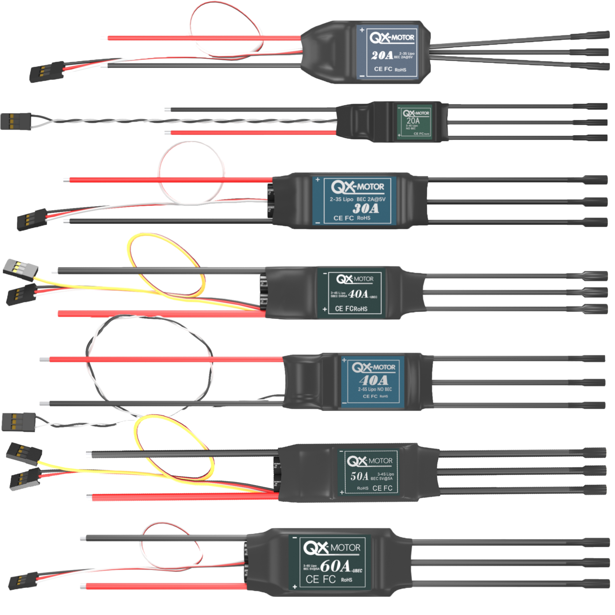 QX-MOTOR Brushless ESC series  - Rc Helicopter Motor 评论和价格