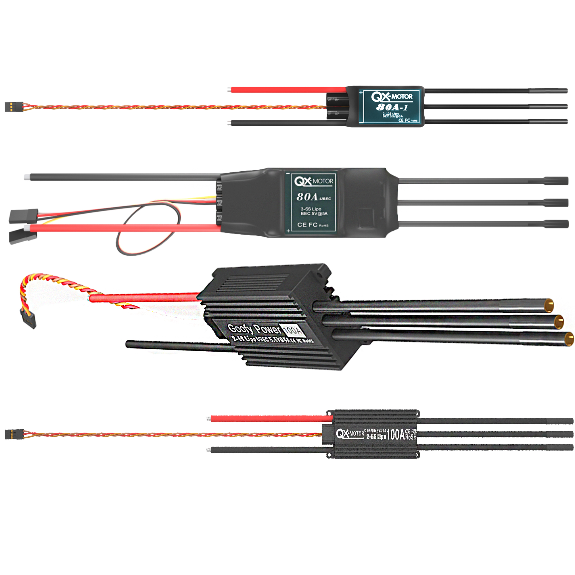 QX-MOTOR Brushless ESC series  - Rc Helicopter Motor 评论和价格
