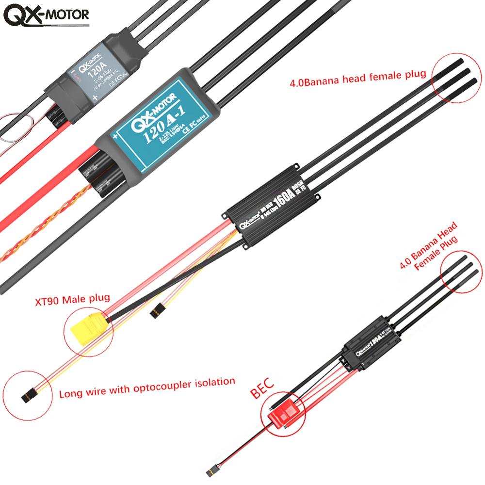 QX-MOTOR Brushless ESC series  - Rc Helicopter Motor 评论和价格