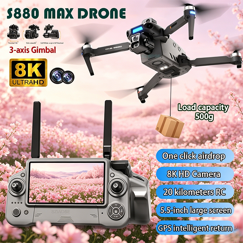 2026 New 8K Dual Camera Drone  - Rc Helicopter Electric 评论和价格