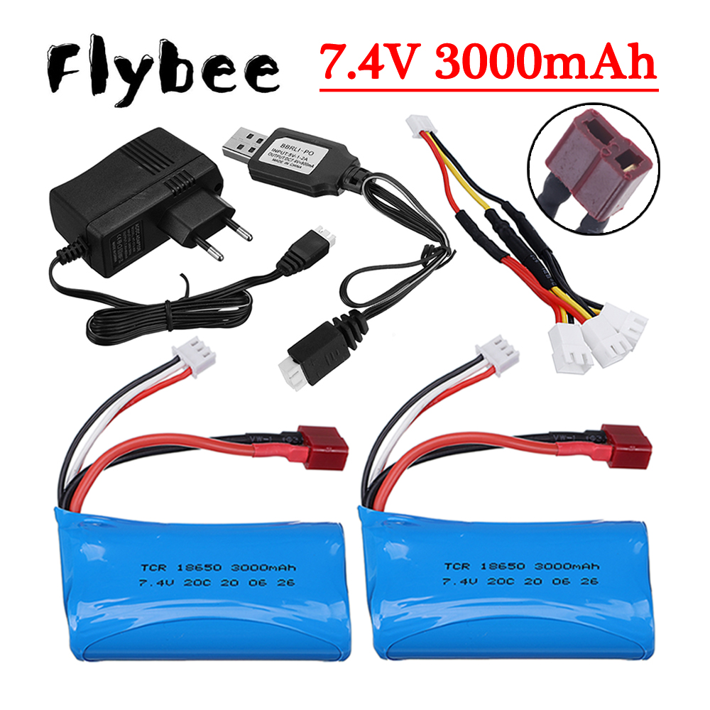 7.4V 3000mAh Li-ion Battery fo - Rc Helicopter Charger 评论和价格