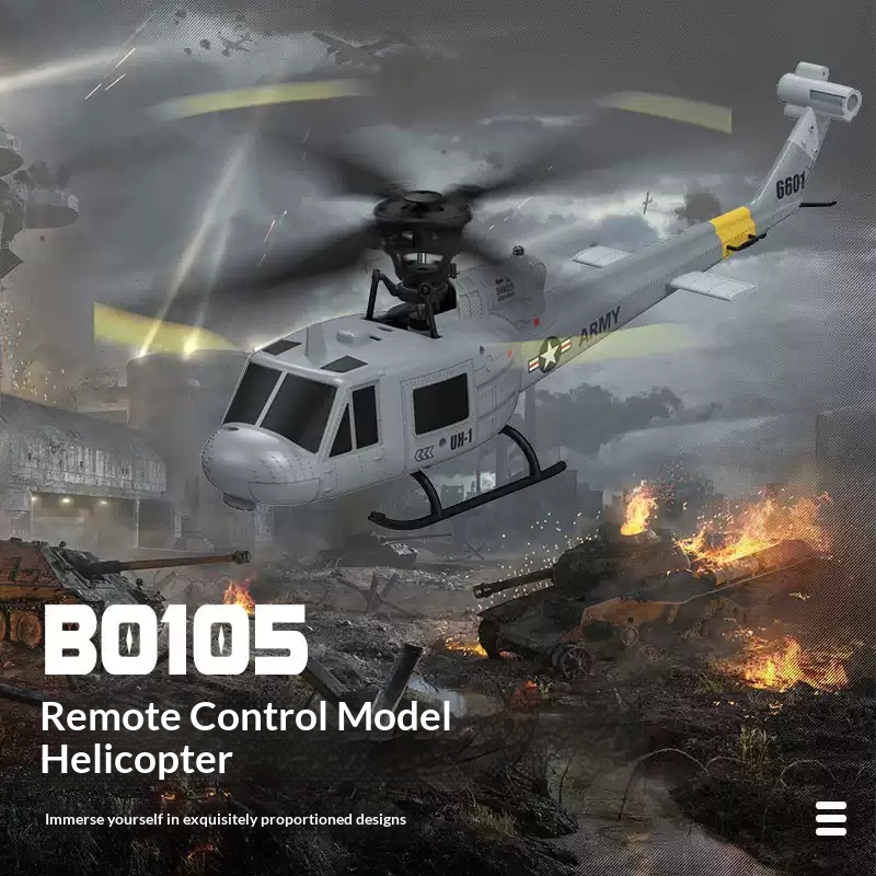 Huey F6601 4CH RC Helicopter - - Rc Helicopter Single Rotor 评论和价格