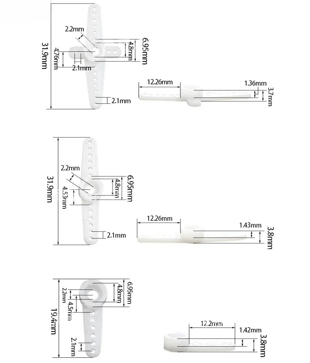 4PCS 9g SG92R Micro Servo Plas - Rc Helicopter Servo 评论和价格
