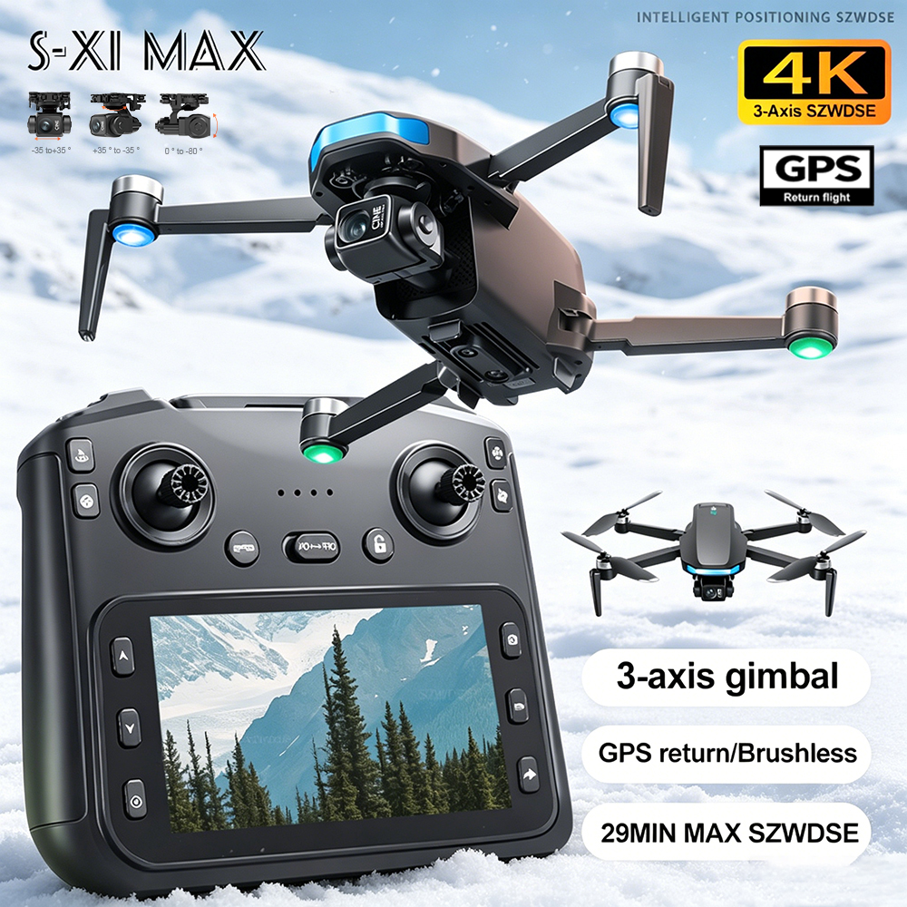 New S-X1 MAX Drone GPS 8K Prof - Rc Helicopter Case 评论和价格