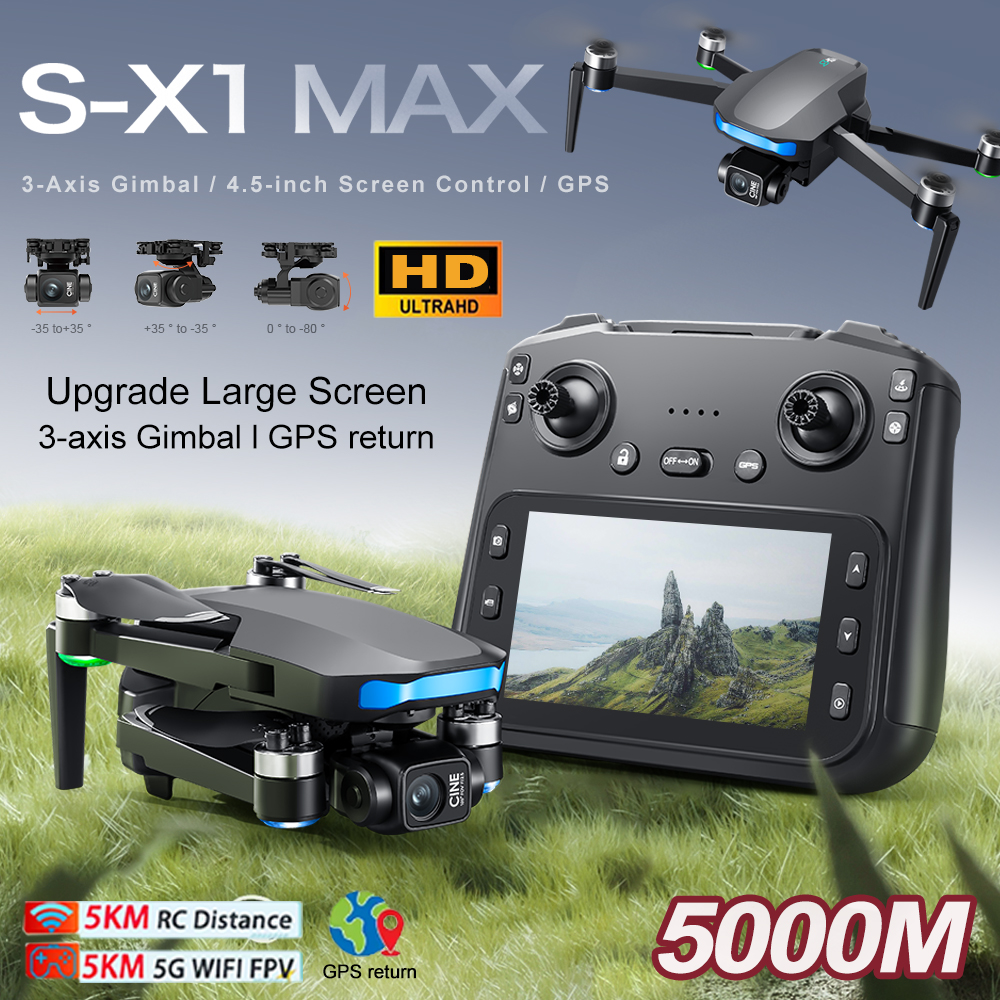 New S-X1 MAX Drone GPS 8K Prof - Rc Helicopter Case 评论和价格