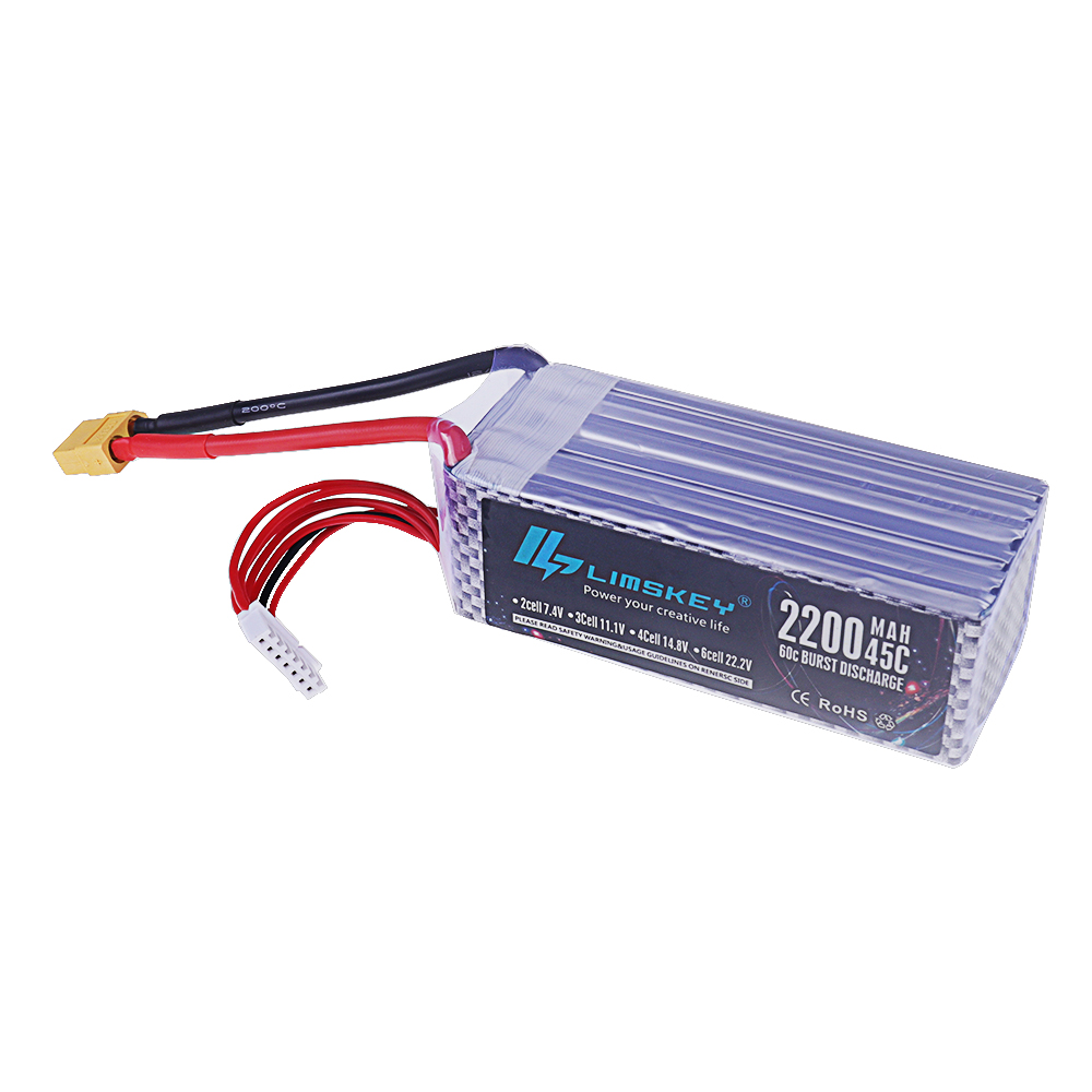 22.2V 2200mAh 45C Max 60C LiPo - Rc Helicopter Electric 评论和价格