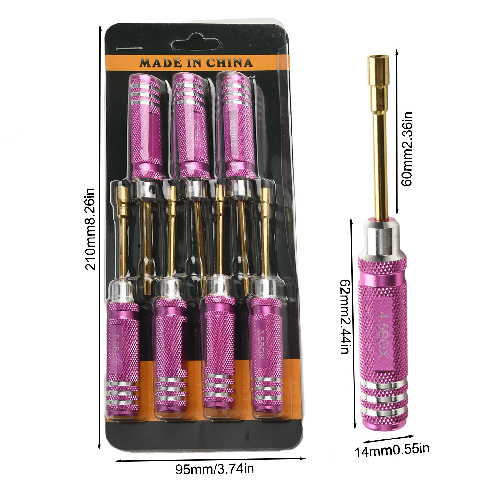 7 Piece 2-5MM Hexagonal Screwd - Rc Helicopter Tool Kit 评论和价格